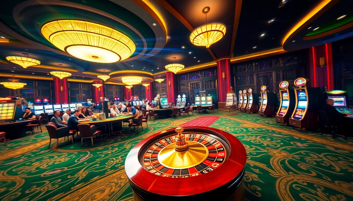 Experience thrilling gameplay at trang chủ 32win with vibrant casino tables, slots, and excited players.